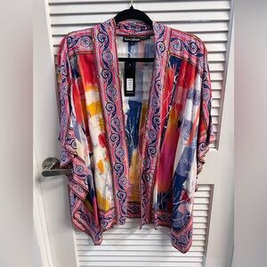 Tolani Multicolor Abstract Kimono